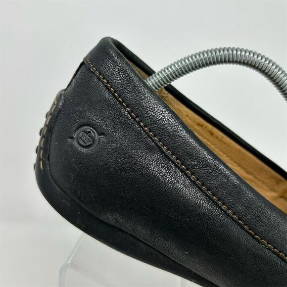 Born Men\'s Black Leather Driving Loafers Size 12 Casual Slip On Shoes main image 5